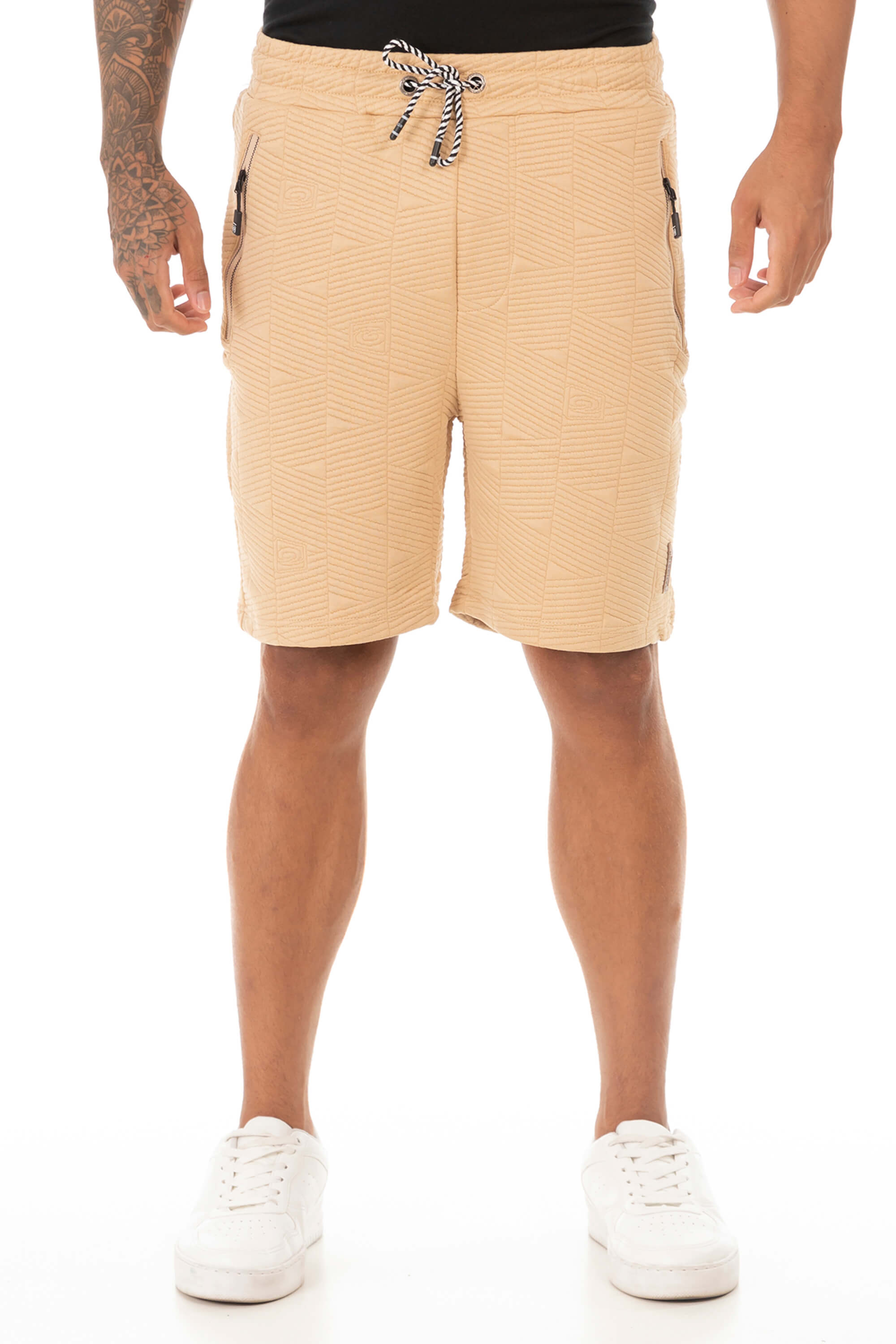 Bermuda de Moletom Jacquard – Conforto e Estilo com Textura