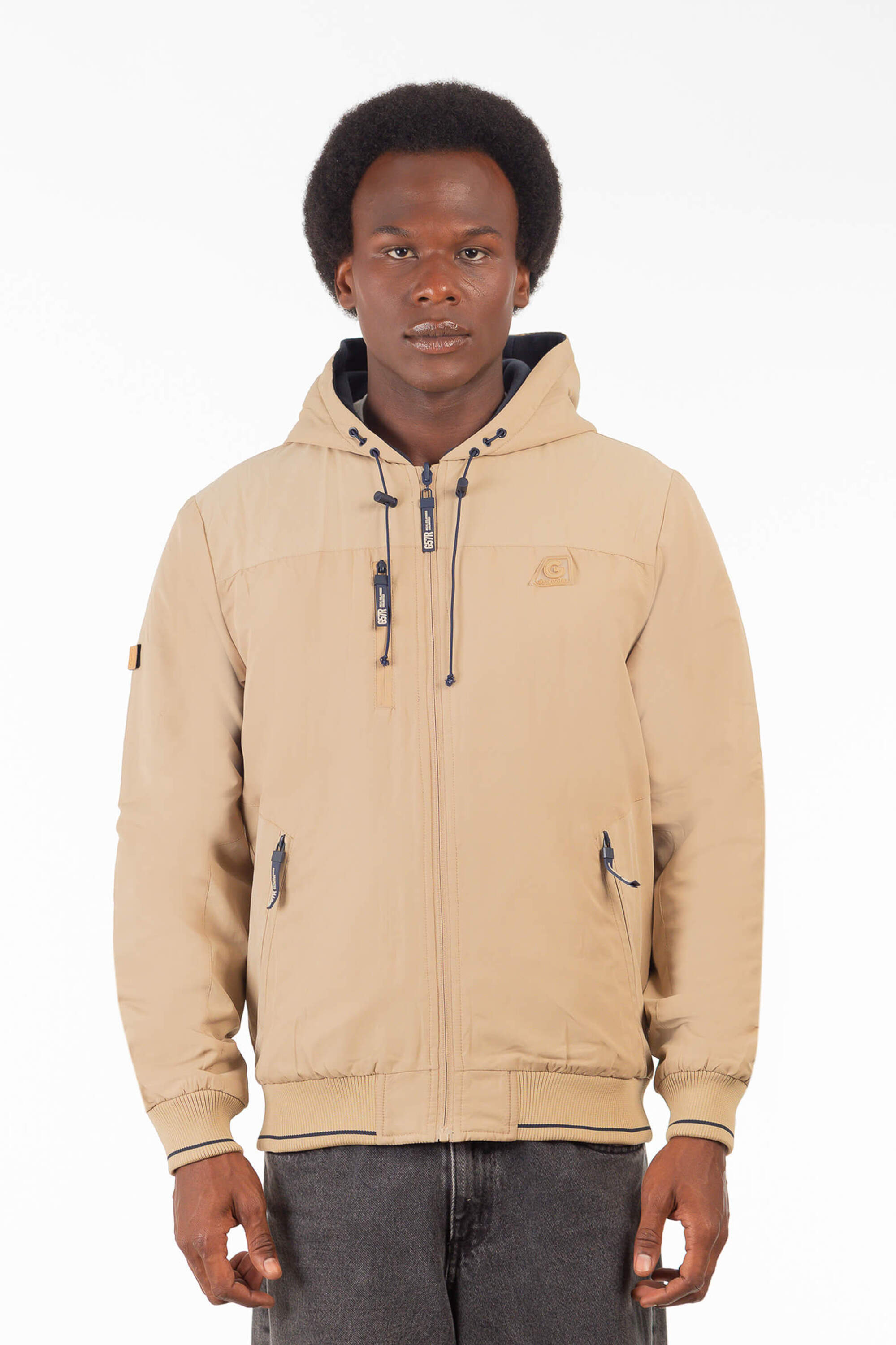 Casaco Da Gangster Masculino Jaqueta Corta Vento Dupla Face