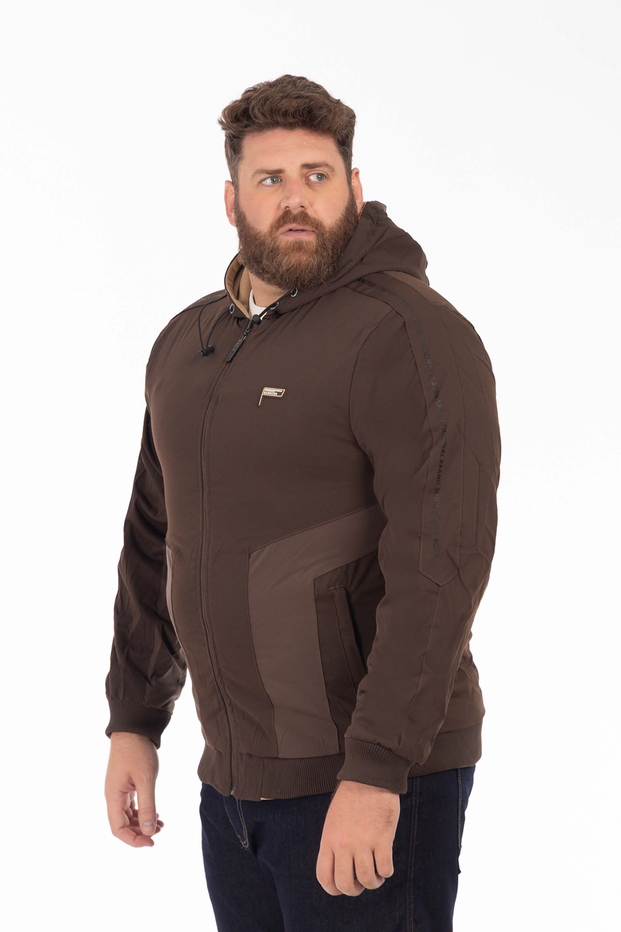 Jaqueta Corta Vento Dupla Face Plus Size Masculina – Dois Estilos